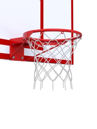 Баскетбольная стойка разборная одноопорная с игровым щитом 1800х1050 мм и усиленным кольцом