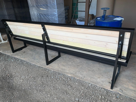 Скамья для улицы со спинкой парковая