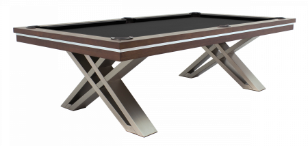 Бильярдный стол для пула "Pierce" 8 ф со столешницей натуральный орех