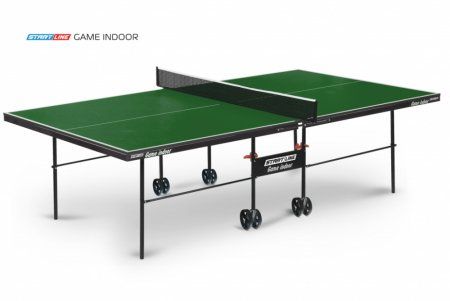 Теннисный стол StartLine Game Indoor с сеткой зеленый