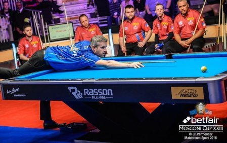 Бильярдный стол для пула RASSON "Victory 2 Plus" 9 футов (черный, сланец 30 мм)