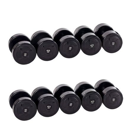 Гантельный ряд силовой (шаг 2,5 кг, 5 пар) PROFI-FIT 40-50 кг