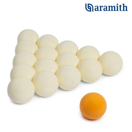 Шары Aramith Premier Pyramid без номеров ø68мм желтый биток