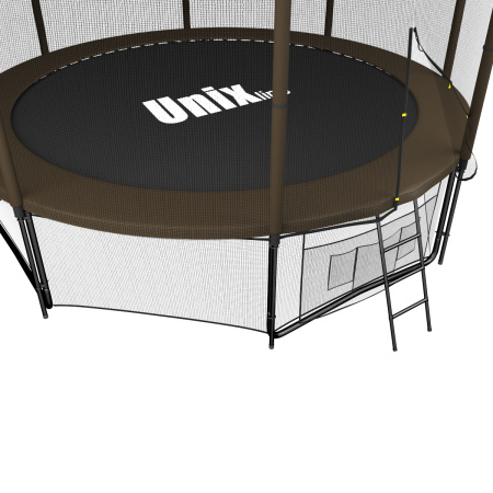 Батут UNIX Line Black&Brown 12 ft (outside)