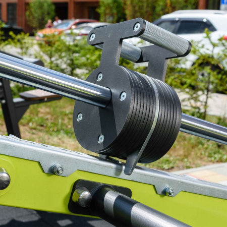 F-2813 Уличный тренажер Становая тяга с переменной нагрузкой ZAVODSPORTA