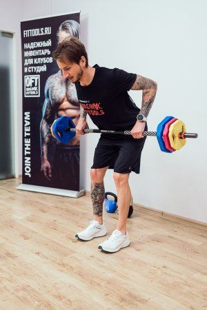 Памп-штанга Original FitTools PRO 20 кг