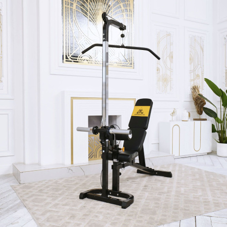 Скамья с вертикальной и горизонтальной тягой Powertec