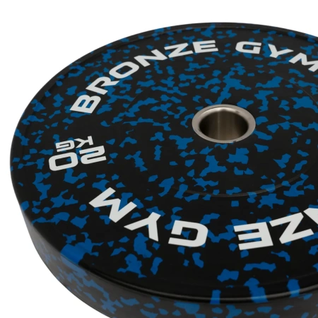 Диск бамперный BRONZE GYM камуфляж синий 20кг