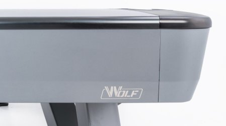 Бильярдный стол для пула "Rasson Wolf" 9 футов (серый, сланец 25 мм) в комплекте с плитой, аксессуары и сукно