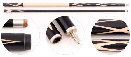 Кий для русского бильярда 2-pc «Cuetec Spike CSP-2» (черный)