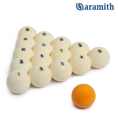 Шары Aramith Premier Pyramid ø68мм желтый биток