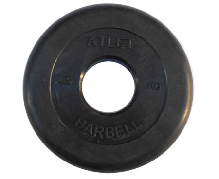 Диски обрезиненные Barbell Atlet 2.5 кг. 51 мм.