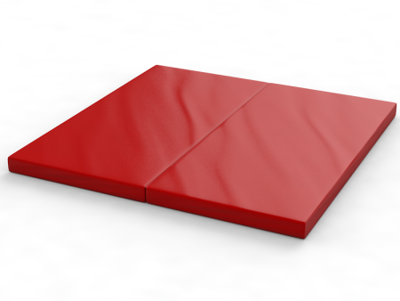 Мат гимнастический складной в одно сложение (красный)