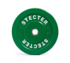 Каучуковый тренировочный диск STECTER 10 кг (зеленый)