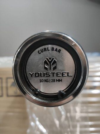 Гриф Curl Bar 10кг хромированный