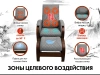 Кресло-качалка (маятник) с массажем FUJIMO BALANCE 2 Серый с пуфом