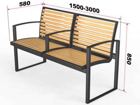 Скамья для улицы "Барин"