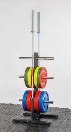 Стойка для дисков штанги "Дерево" и 2-х грифов