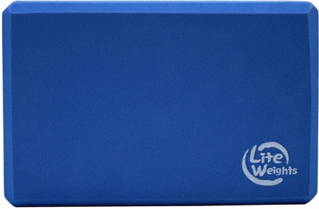 Блок для занятий йогой Lite Weights 5494LW, голубой