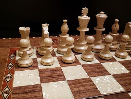 Шахматы - нарды "Константа 50 см" орех антик