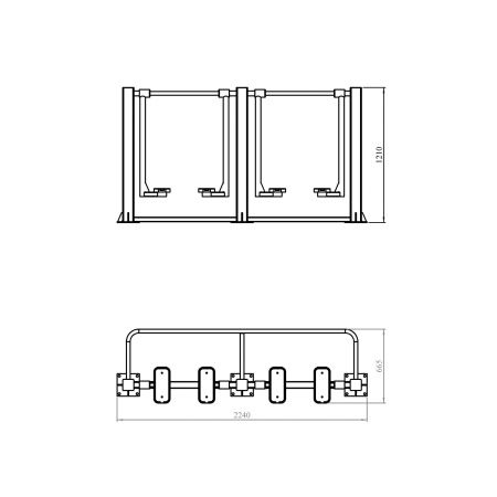 Тренажер "Шагоход" двойной