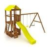 Спортивно-игровой комплекс Kampfer Kids Castle №2 (качели гибкие зеленые и желтая лиана)