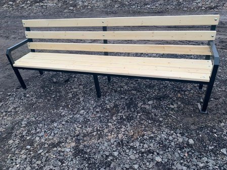 Скамья для улицы со спинкой "Дача"