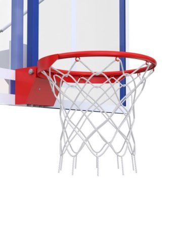 Баскетбольная стойка регулируемая с проф. щитом 1800х1050 мм из оргстекла 15 мм и массовым кольцом 