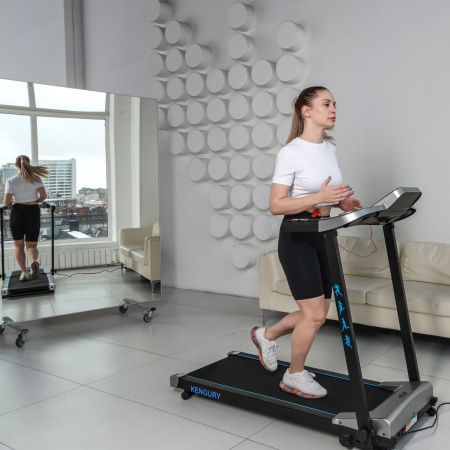 Беговая дорожка DFC KENGURY T122S серебро/голуб