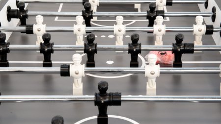 Настольный футбол (кикер) "Prime" черно-серый