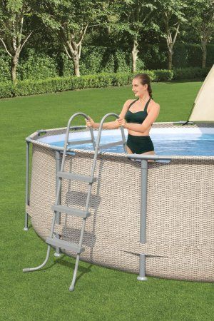 Каркасный бассейн Bestway Steel Pro Max 5614V (396x107, с фильтр-насосом, лестницей и навесом)