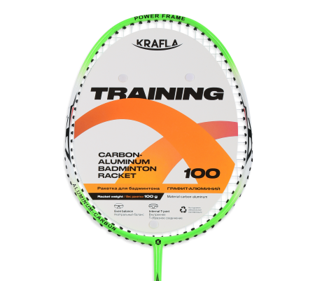 KRAFLA TRAINING100 Ракетка для бадминтона