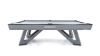 Бильярдный стол для пула "Rasson Wolf" 9 футов (серый, сланец 25 мм) в комплекте с плитой, аксессуары и сукно