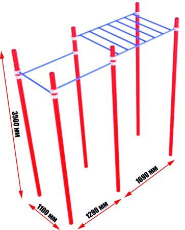 Рукоход с турниками серии “Воркаут”