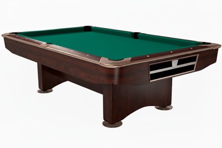 Бильярдный стол для пула Dynamic Billard "Competition 2" 9 футов (махагон) в комплекте, аксессуары и сукно
