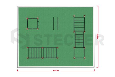 Умная спортивная площадка. Комплект детского воркаута (приказ Минспорта России №107 от 15.02.2022)
