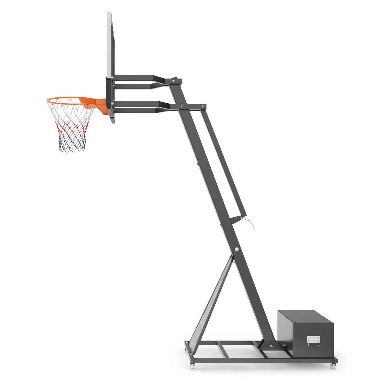 Баскетбольная стойка UNIX Line B-Stand-TG PRO 54"x32" (140 х 82 см) R45 H230-305 см