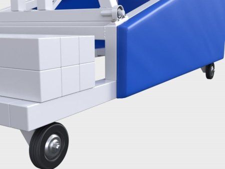 Баскетбольная стойка мобильная игровая с щитом 1800 х 1050 мм из оргстекла 10 мм (вынос 3,25 м)