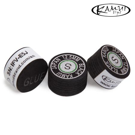 Наклейка для кия Kamui Black ø12,5мм Soft 1шт.