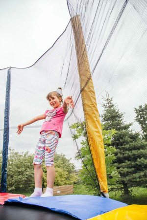 Батут Sundays Acrobat-D465 (с сеткой, разноцветный)