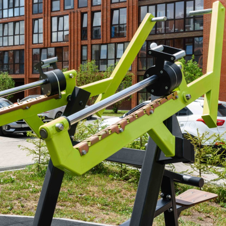 F-2807 Уличный тренажер Верхняя тяга с переменной нагрузкой ZAVODSPORTA