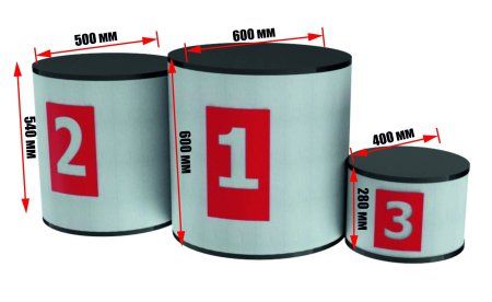 Пьедестал для награждения "Круги"