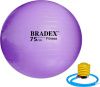 Мяч для фитнеса «ФИТБОЛ-75» Bradex SF 0719 с насосом, фиолетовый