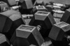 Гантели гексагональные обрезиненные
