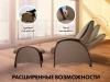 Кресло-качалка (маятник) с массажем FUJIMO BALANCE 2 Шоколад с пуфом