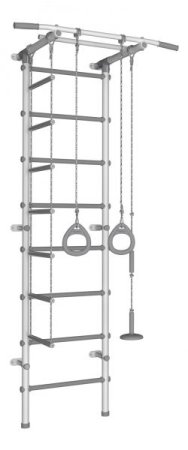 Детский спортивный комплекс Формула Здоровья Pastel 1 (белый-серый)