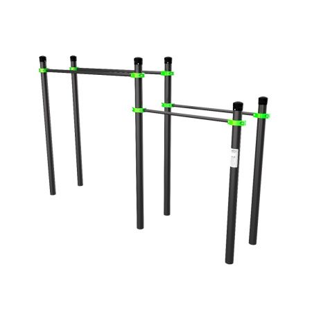 W210 Воркаут Брусья двойные для отжиманий разноуровневые ZAVODSPORTA