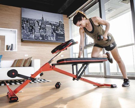 UFC Скамья для пресса и разгибания спины