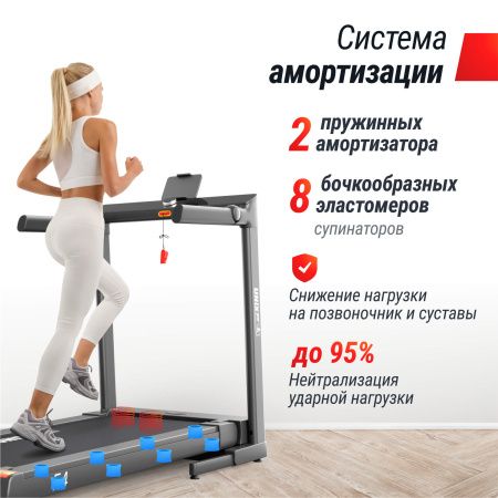 Беговая дорожка UNIX Fit Hi-tech F4 Space Grey