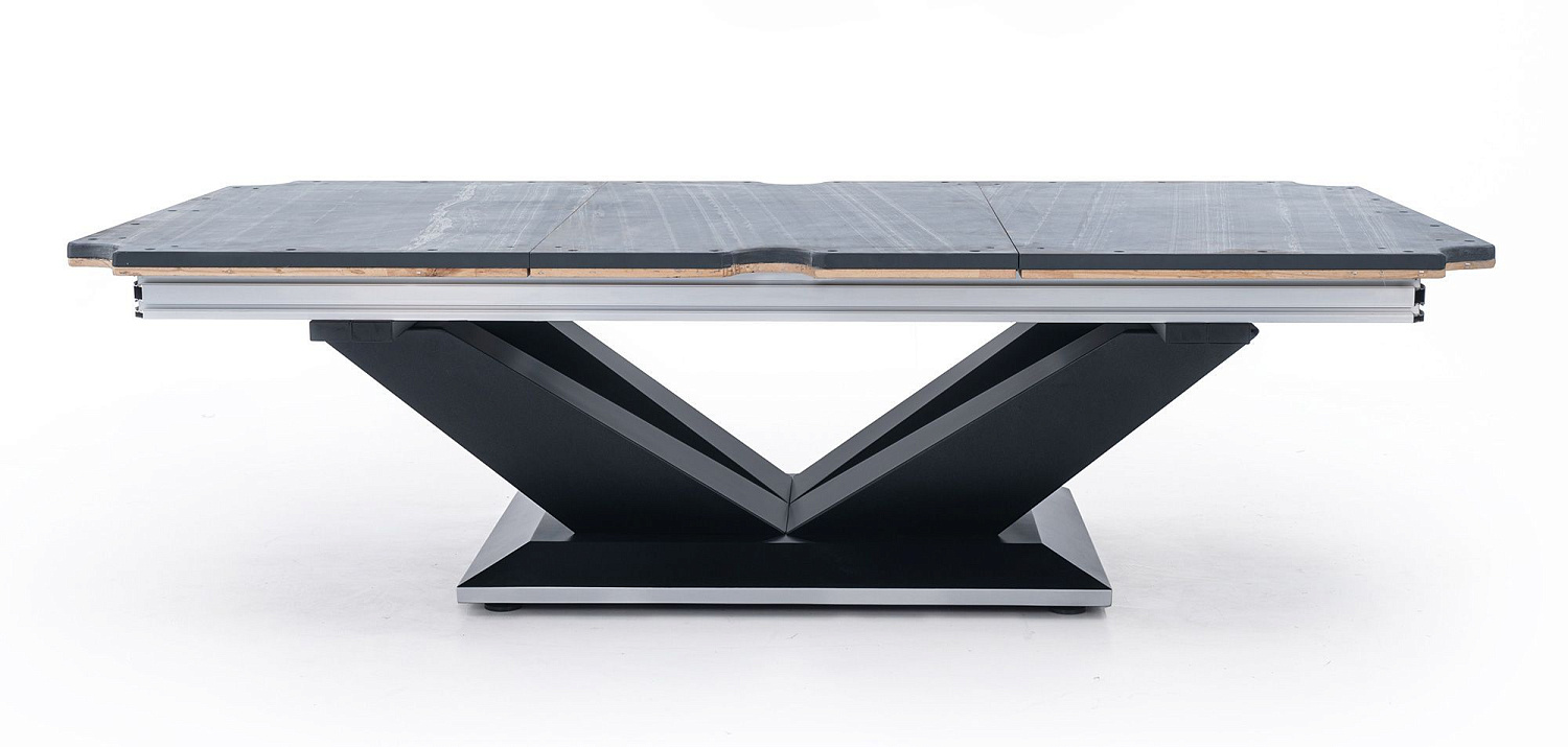 Бильярдный стол для пула RASSON "Victory 2 Plus" 9 футов (черный, сланец 30 мм)